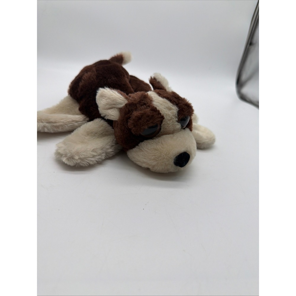 Caltoy Brown Tan Plush Puppy Dog Hand Puppet Large Eyes Vintage Toy 9 Inch